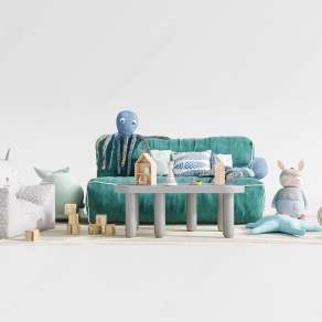 现代儿童懒人沙发3D模型下载